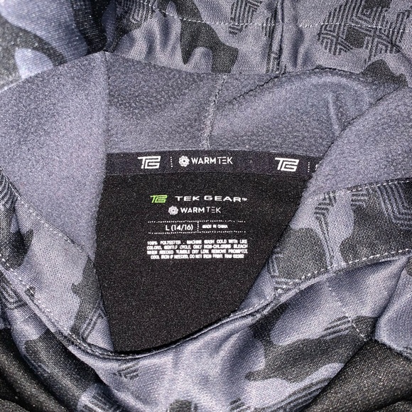 Tek-Gear performance Warm-Tek fleece hoodie. Sz 14/16 Large - Picture 2 of 8